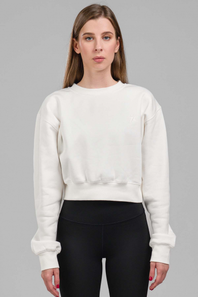 Pino Crop dukserica Bela