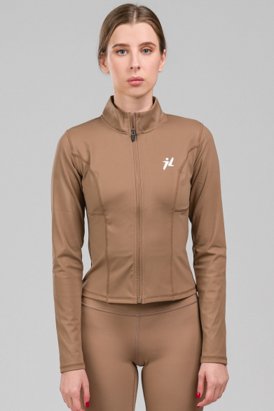 Yoga Zip jakna Braon