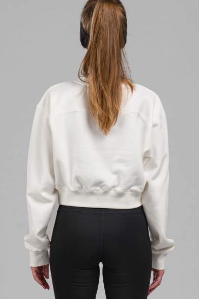 Pino Crop dukserica Bela